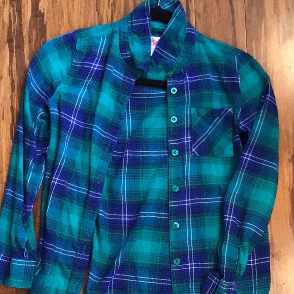 Justice girls flannel shirt